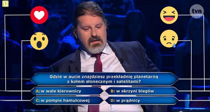 Uczestnik miał problem z pytaniem za 5000 zł ⤵⤵⤵Poprosił o pół na pół. W ostateczności zaznaczył…