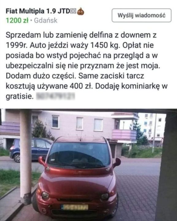Jakiego jeszcze samochodu należałoby się wstydzić❓#DoradcaProfiAuto #ProfiAuto #fiat #multipla…