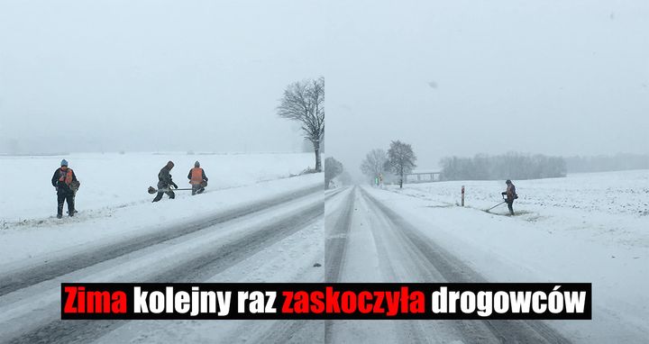 Drogowcy w Lesznie mieli odśnieżać drogę, ale postanowili skosić trawę. Początkowo myśleliśmy, że…