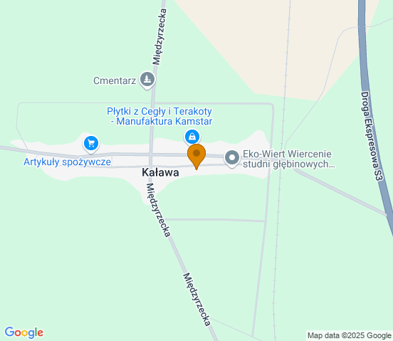 Mapa dojazdu do warsztatu samochodowego w miejscowości Międzyrzecz