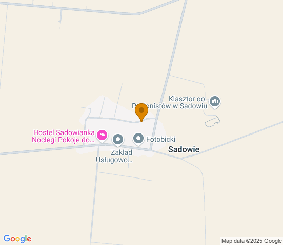 Mapa dojazdu do warsztatu samochodowego w miejscowości Ostrów Wielkopolski